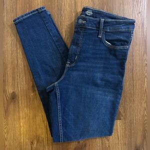 Old Navy Women's Dark Blue Rockstar Super Skinny High Rise Jeans Size 10